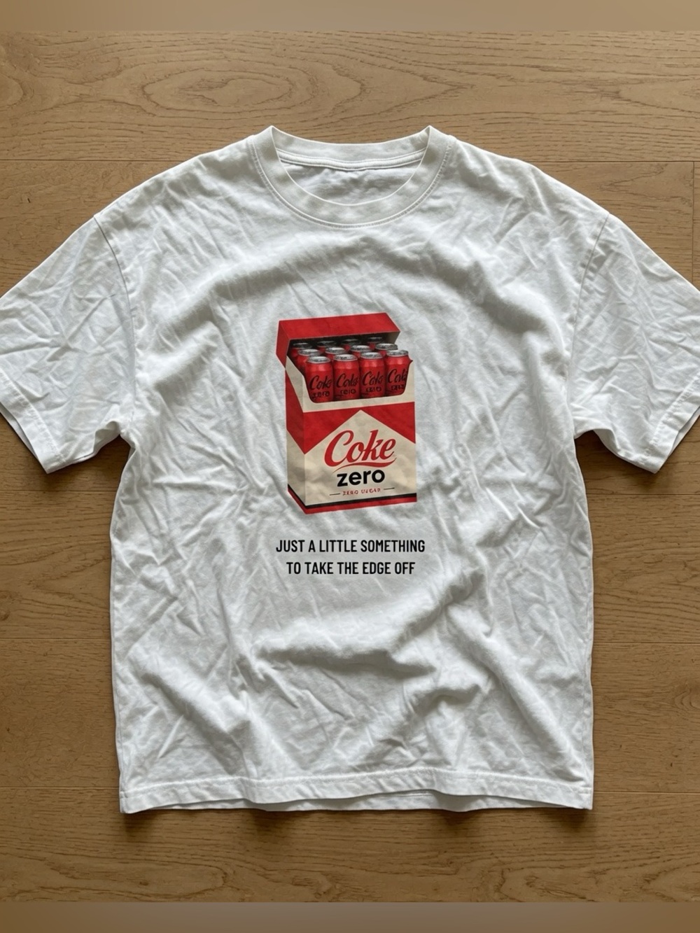 Coke Zero t-shirt, funny diet coke fridge cigs shirt